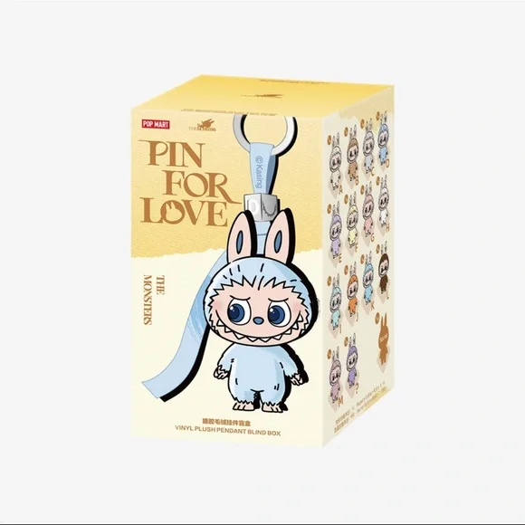 Labubu THE MONSTERS Pin for Love Series-Vinyl Plush Pendant Blind Box L Pop Mart - Picture 3 of 10